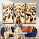 Texas Longhorn Sepia Canvas Wall Art, Western Cattle by MyGreatCanvas | Canvas Wall Art Prints | Photo Prints & Wall Decor