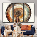 Natural Wood Slice Wall Art Canvas Print, Tree Ring Wall by MyGreatCanvas | Canvas Wall Art Prints | Photo Prints & Wall Decor