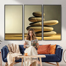 Zen Stone Wall Art Canvas Print, Balanced Rock Stack Framed by MyGreatCanvas | Canvas Wall Art Prints | Photo Prints & Wall Decor