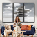 Zen Stone Wall Art Canvas Print, Balanced Rock Stack Framed by MyGreatCanvas | Canvas Wall Art Prints | Photo Prints & Wall Decor