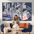 Playing Cards Canvas Wall Art | Casino Game Room Decor, by MyGreatCanvas | Canvas Wall Art Prints | Photo Prints & Wall Decor
