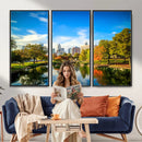 Charlotte Skyline Canvas Wall Art Print – North Carolina Cityscape Photography Print by MyGreatCanvas | Canvas Wall Art Prints | Photo Prints & Wall Decor