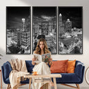 Charlotte Skyline Canvas Wall Art Print – North Carolina Cityscape Photography Print by MyGreatCanvas | Canvas Wall Art Prints | Photo Prints & Wall Decor
