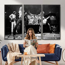 Led Zeppelin Live Concert Canvas Wall Art, Classic Rock Band Photography Print, Vintage Music Stage Performance Artwork by MyGreatCanvas | Canvas Wall Art Prints | Photo Prints & Wall Decor