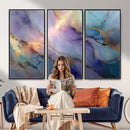 Colorful Abstract Canvas Wall Art Print, Vibrant Popup Color Art Print
