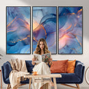 Colorful Abstract Canvas Wall Art Print, Vibrant Popup Color Art Print