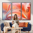 Peach Lily Canvas Wall Art, Coral Pink Flower Macro Photo Print, Botanical Bedroom Decor, Soft Floral Photography, Living Room Wall Art by MyGreatCanvas | Canvas Wall Art Prints | Photo Prints & Wall Decor