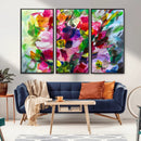 Oil Flower Abstract Canvas Print by MyGreatCanvas | Canvas Wall Art Prints | Photo Prints & Wall Decor