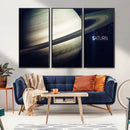 Framed Saturn Wall Art Canvas Print