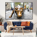 Charging Bull Wall Art Canvas Print