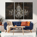 Rustic Chandelier Canvas Print by MyGreatCanvas | Canvas Wall Art Prints | Photo Prints & Wall Decor