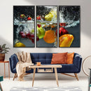 Kithen Vegetables World Wall Art Canvas Print