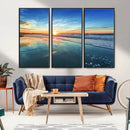 Blue Sky and Beach Wall Art Canvas Print