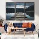 Wooden Bridge Near Lake Wall Art Canvas Print by MyGreatCanvas | Canvas Wall Art Prints | Photo Prints & Wall Decor