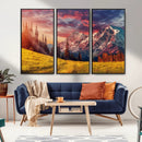Mountain and Daylight Red Sunset Wall Art Canvas Print by MyGreatCanvas | Canvas Wall Art Prints | Photo Prints & Wall Decor