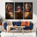 Wine and Barrels Wall Art Canvas Print by MyGreatCanvas | Canvas Wall Art Prints | Photo Prints & Wall Decor