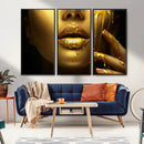 Gold and Women Wall Art Canvas Print by MyGreatCanvas | Canvas Wall Art Prints | Photo Prints & Wall Decor