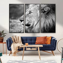 African Lion Wall Art Canvas Print – Majestic Wildlife