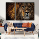 Mighty Lion Wall Art Canvas Print – Majestic Animal Portrait