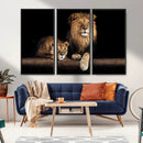 Lion Canvas Wall Art – Majestic Animal Print Artwork for by MyGreatCanvas | Canvas Wall Art Prints | Photo Prints & Wall Decor