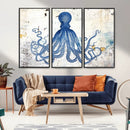 Octopus Canvas Wall Art | Coastal Marine Life Artwork for by MyGreatCanvas | Canvas Wall Art Prints | Photo Prints & Wall Decor