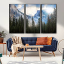 Half Dome Yosemite Calinia Wall Art Canvas Print El Capitan by MyGreatCanvas | Canvas Wall Art Prints | Photo Prints & Wall Decor