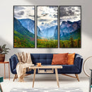 Yosemite Park Half Dome 3 Panel Canvas Print | Large Giclée by MyGreatCanvas | Canvas Wall Art Prints | Photo Prints & Wall Decor