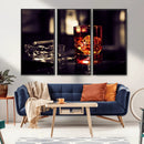 Whiskey and Cigar Canvas – Luxurious Wall Art for Home or