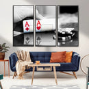 Aces Poker Art Poker Game Wall Art Canvas Print by MyGreatCanvas | Canvas Wall Art Prints | Photo Prints & Wall Decor