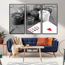 Poker Game Cards Wall Art Canvas, Multi Panel Wall Art by MyGreatCanvas | Canvas Wall Art Prints | Photo Prints & Wall Decor