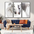 White Horse Wall Art Animal Canvas Print by MyGreatCanvas | Canvas Wall Art Prints | Photo Prints & Wall Decor