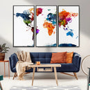 World Map Canvas Print – Detailed Map of the World Wall Art by MyGreatCanvas | Canvas Wall Art Prints | Photo Prints & Wall Decor