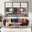 Music Cassette Iconic Wall Art Canvas Print by MyGreatCanvas | Canvas Wall Art Prints | Photo Prints & Wall Decor