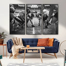 American Football Wall Art Canvas Print Framed Stadium Sport
