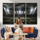 American Football Stadium Wall Art Canvas Print, Stadium