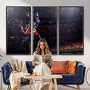 American Football Wall Art Canvas Print, Stadium Sport Wall