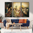 Last Supper Wall Art Canvas Print, Framed Jesus Painting Art