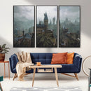Disney Castle Wall Art Canvas Print, Living Kids Home Room