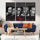 Thinker Quintet Canvas Wall Art – Martin, Obama, Malcolm X,