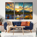 Grand Teton Park Sunrise Wall Art – Vibrant Landscape Canvas