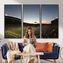 Oregon Ducks Football Team Print - Eugene Autzen Stadium