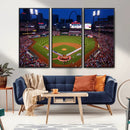 St. Louis Cardinals Baseball Team Print - Busch Stadium Wall by MyGreatCanvas | Canvas Wall Art Prints | Photo Prints & Wall Decor