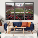 Wisconsin Badgers Team Print Canvas - Madison Camp Randall