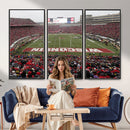 Wisconsin Badgers Team Print Canvas - Madison Camp Randall