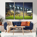 Columbus Crew Stadium Match Triple Canvas Wall Art - Dynamic
