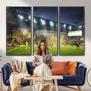 Columbus Crew Stadium Match Triple Canvas Wall Art - Dynamic