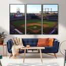 Colorado Rockies Coors Field Wall Art Canvas Print - MLB