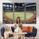 Texas Rangers Baseball Team Print - Arlington Globe Life