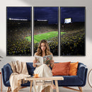 Michigan Wolverines Football Canvas Wall Decor, Football