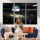 Milwaukee Bucks Basketball Print - Fiserv Forum Stadium Wall